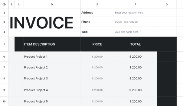 INVOICE