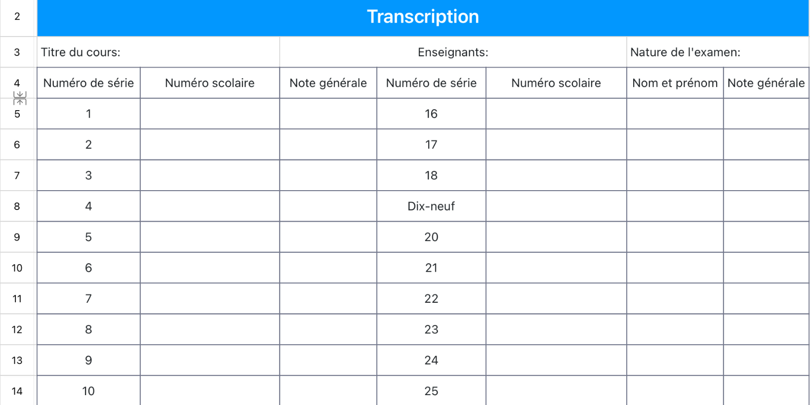 Transcription