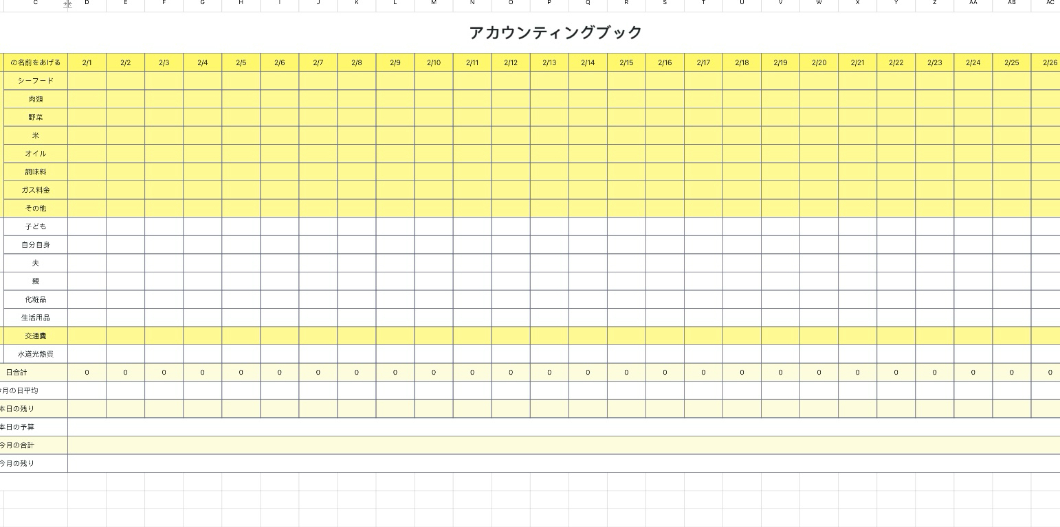 アカウンティングブック