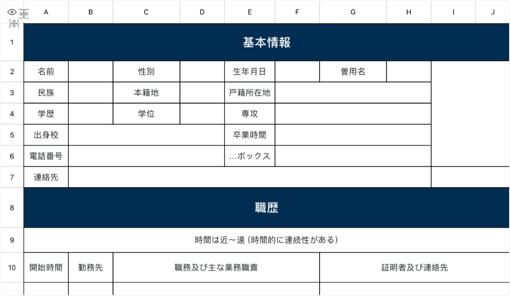 ブルーの略歴
