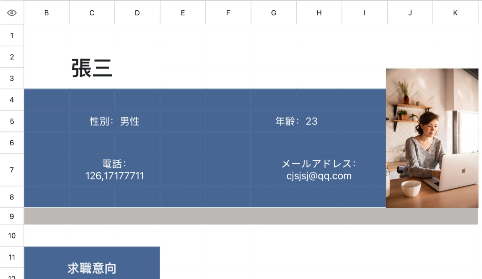 人事履歴書