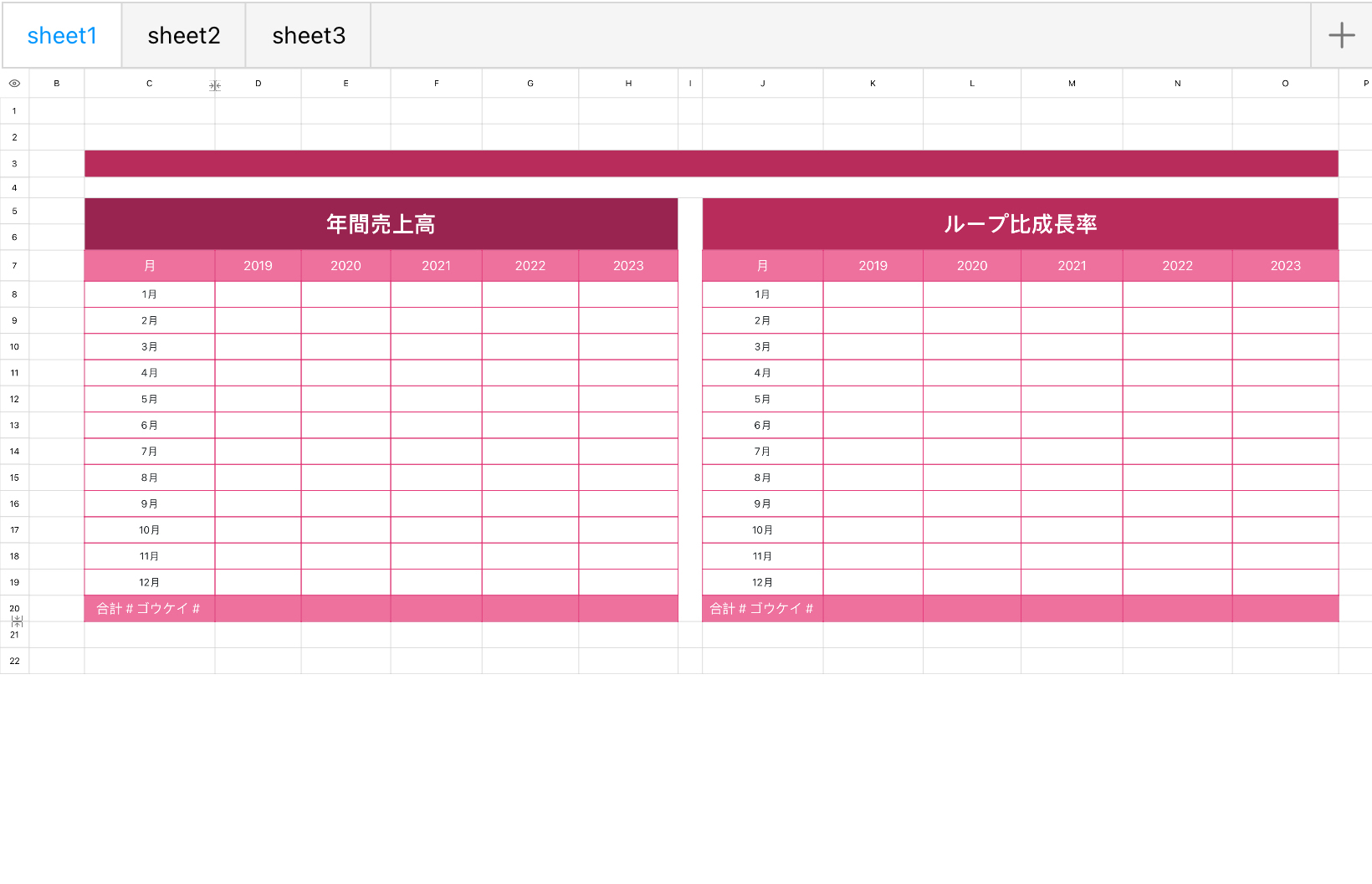 年間販売分析表