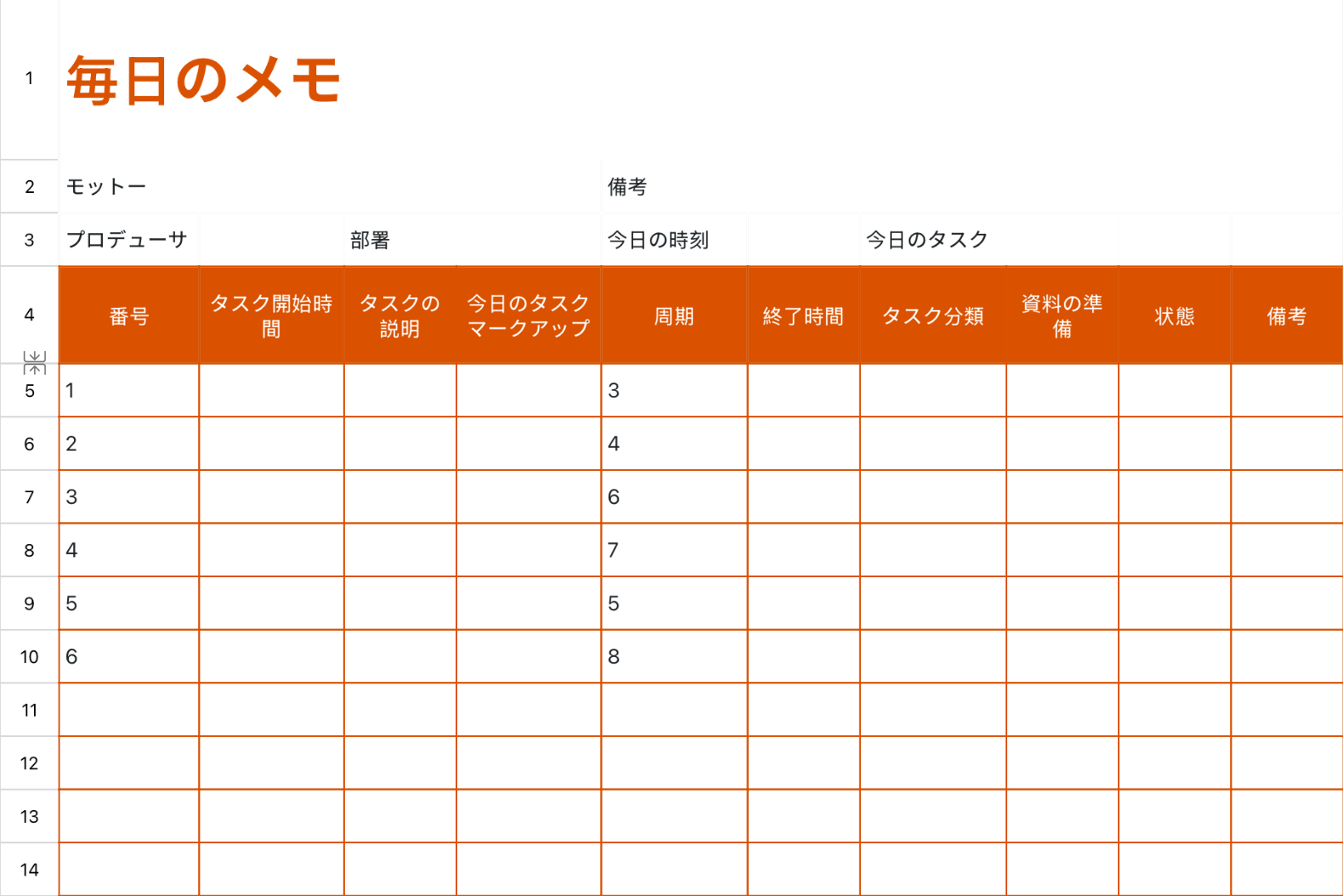 毎日のメモ