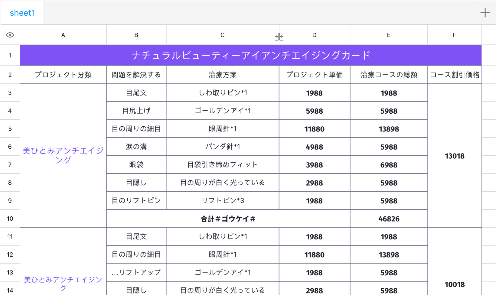 美眸アンチエイジングカードのオファー