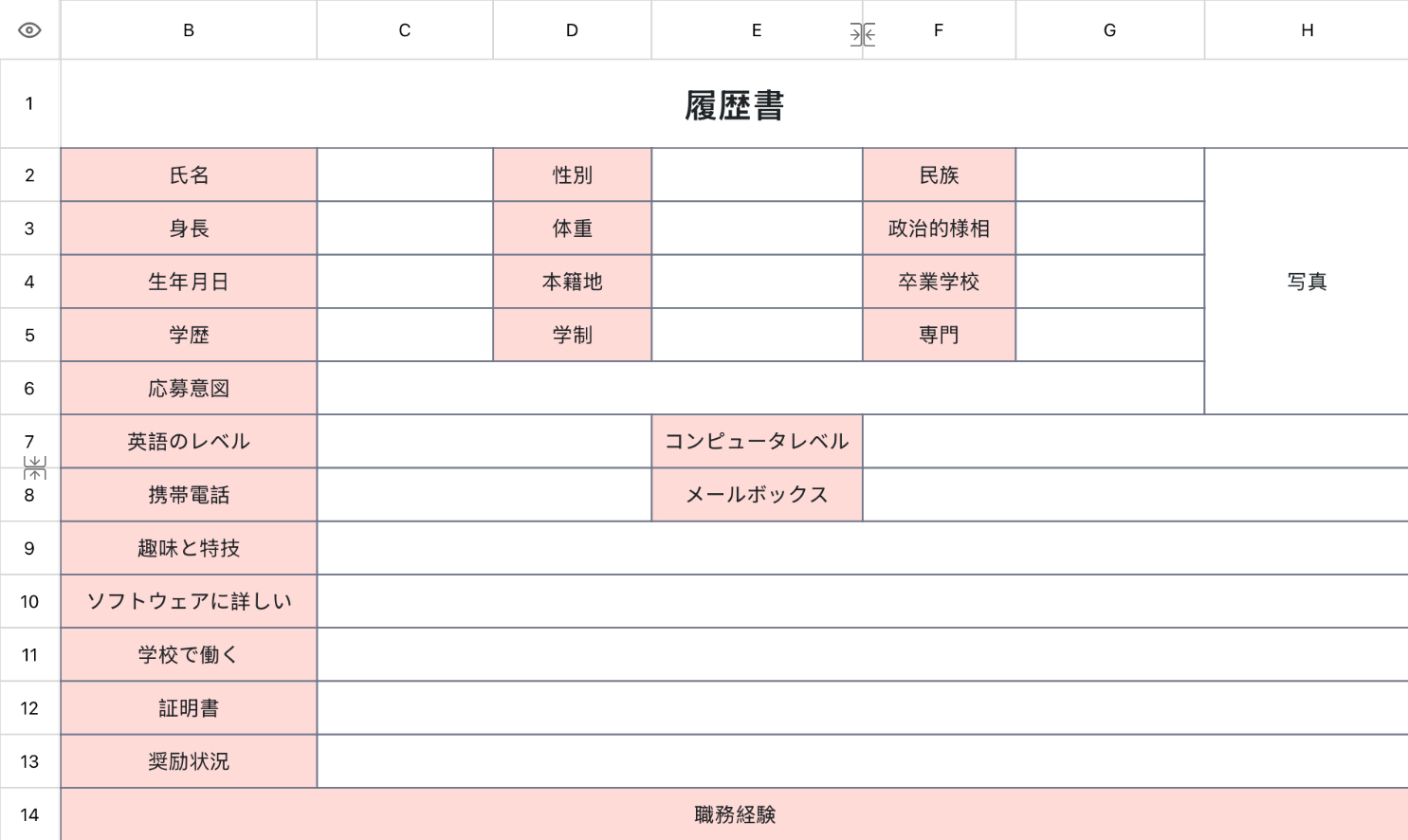 行政の略歴