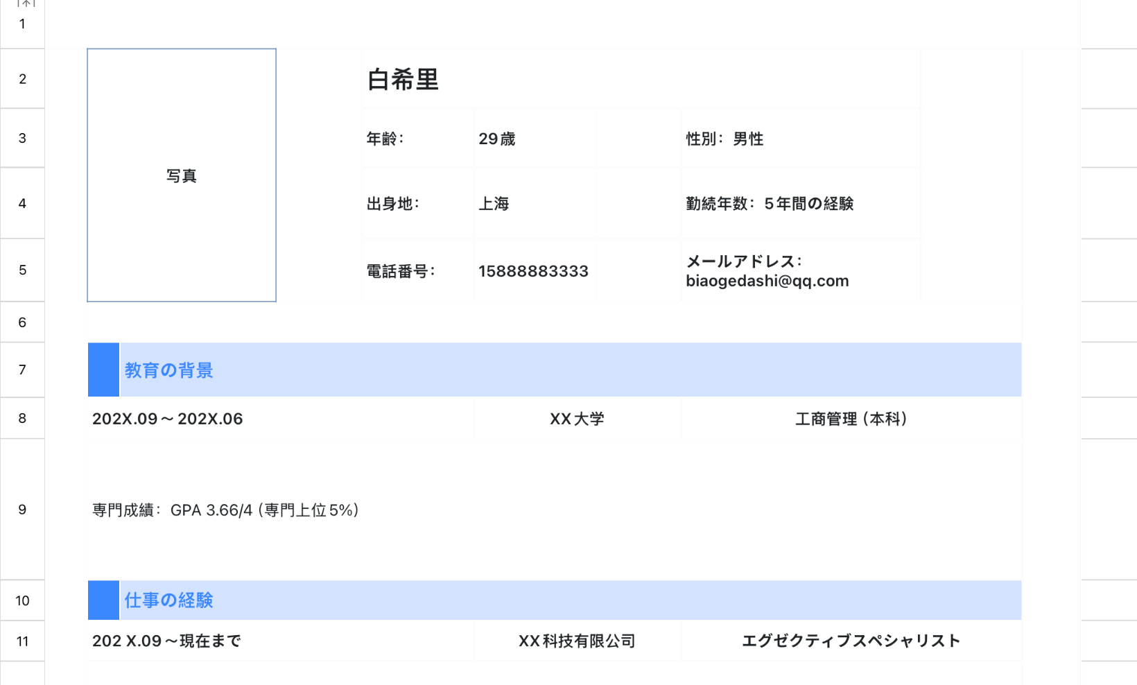 青色行政モデル