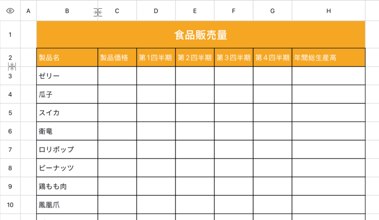 食品販売量